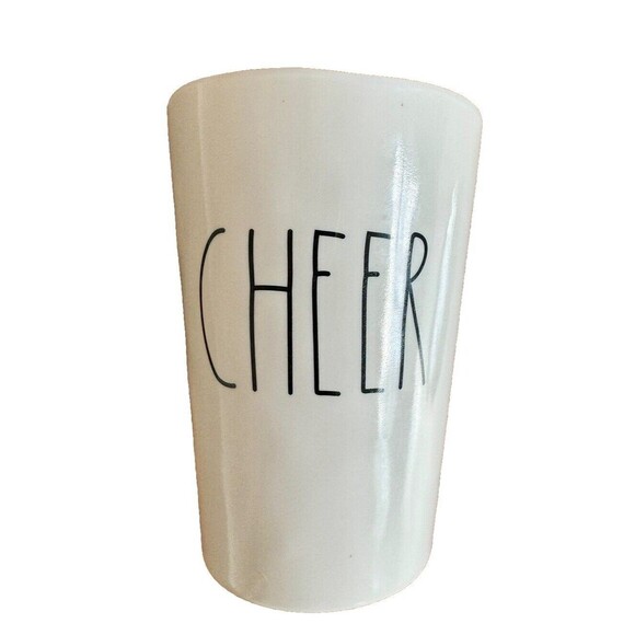 Rae Dunn New Melamine Plate Cup Merry Xmas Cheer Tumbler Set - Picture 3 of 8